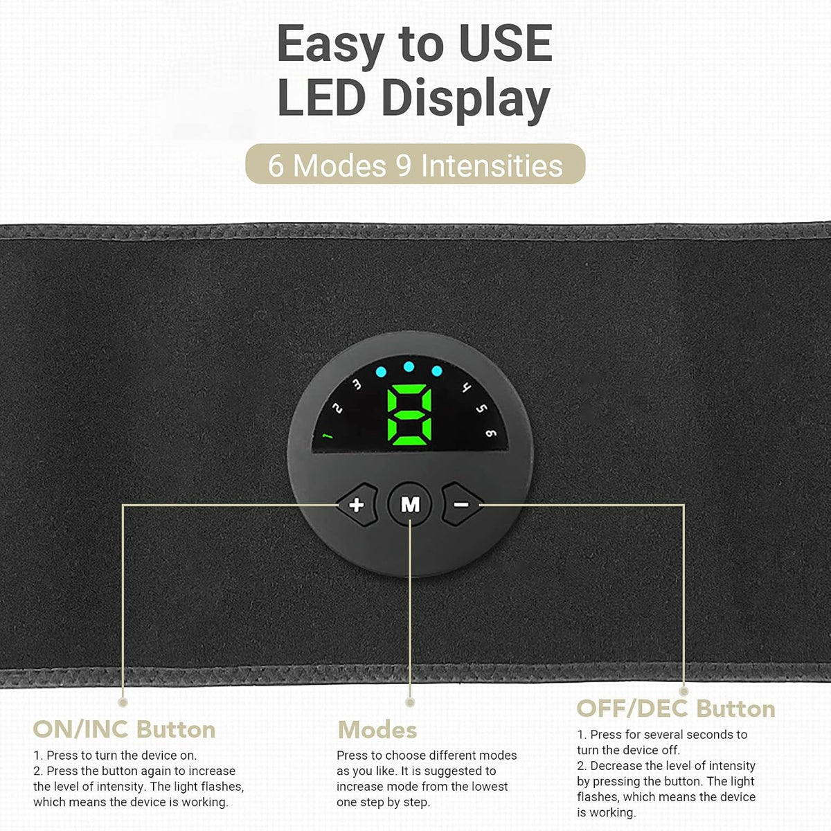 Abs Stimulator EMS Muscle Stimulator Rechargeable with Spray Bottle Pack of 2 C323