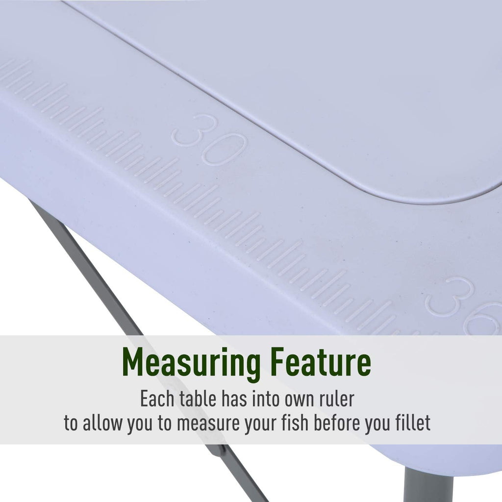 Portable Folding Camping Sink Table with Faucet and Dual Water Basins M5317