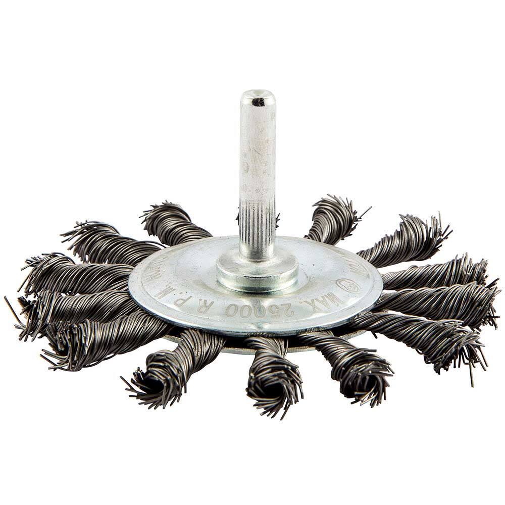 Knotted Carbon Wheel Brush H59264