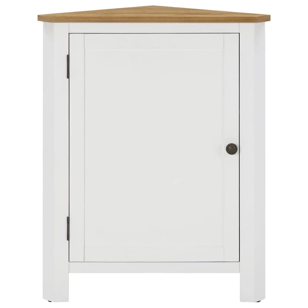 Oak Wood Corner Cabinet with Storage Shelves S24408