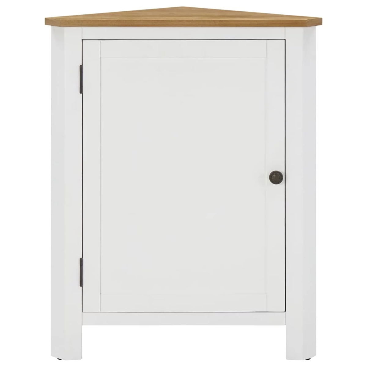 Oak Wood Corner Cabinet with Storage Shelves S24408