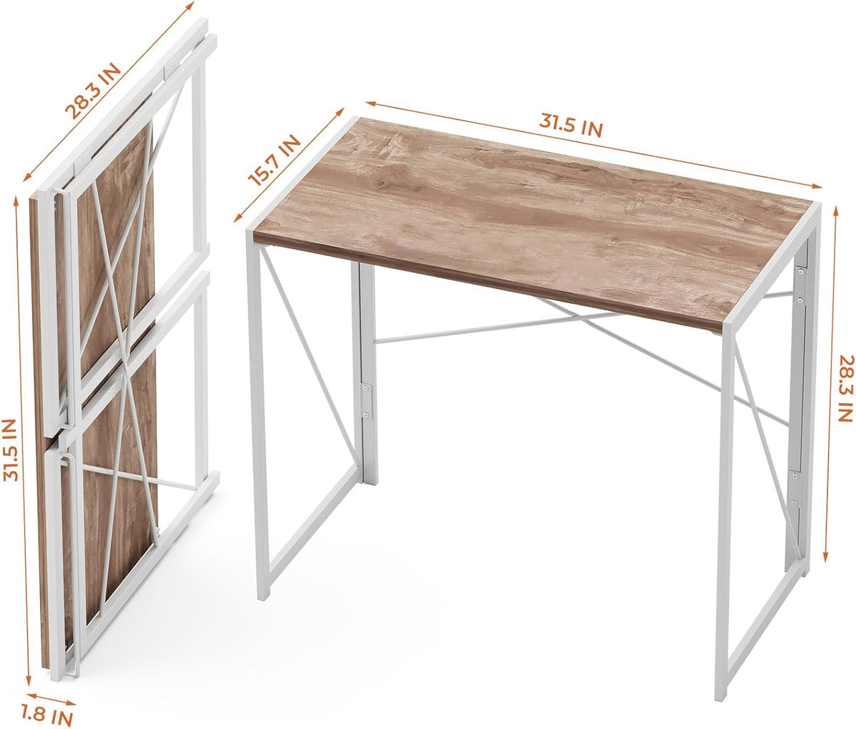 31.5 inch Folding Desk with Led Lights G362