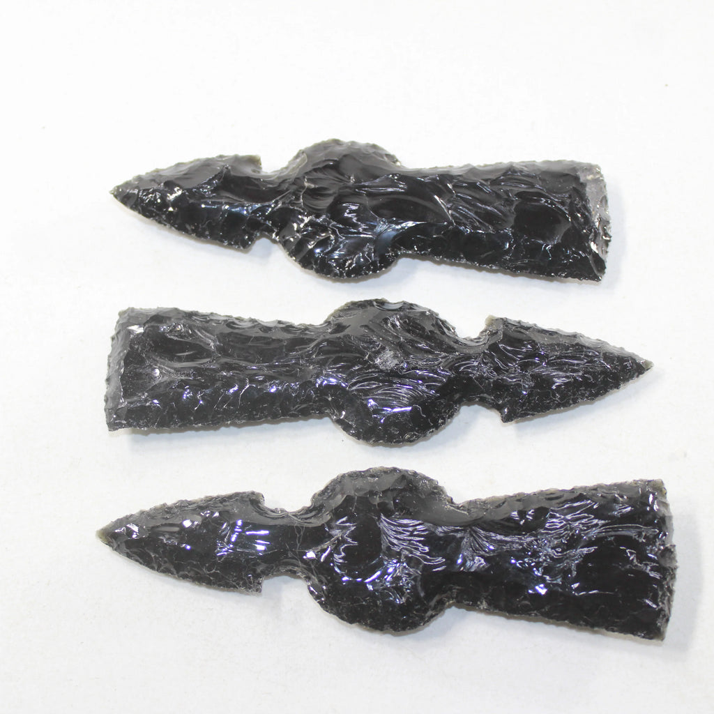Obsidian Ornamental Tomahawk Heads Q34617