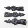 Obsidian Ornamental Tomahawk Heads Q34617