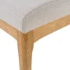Light Beige Fabric Oak Upholstered Dining Chairs, Set of 2 X589444