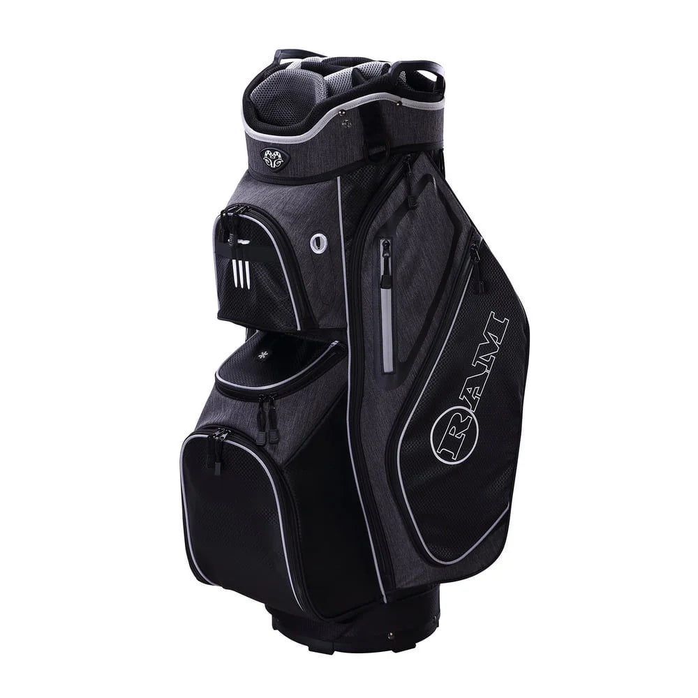 Golf Cart Bag with 14 Way Dividers Black Red L6340