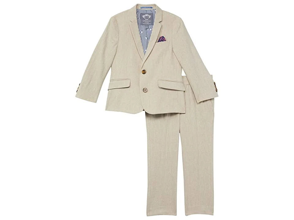 Khaki Herringbone Suit O26673