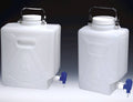 20 L HDPE Rectangular Carboy with Spigot (Case of 4) H43088