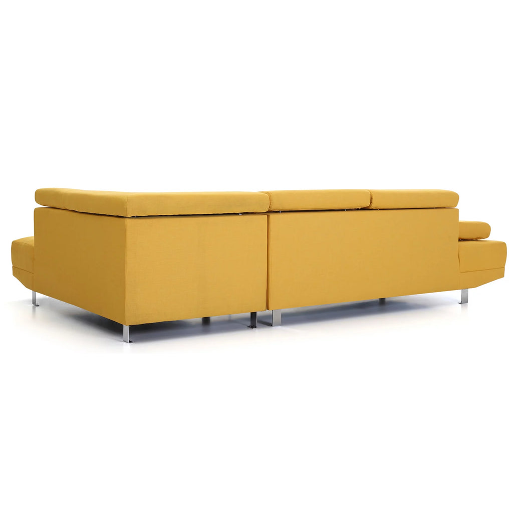 Yellow L Shape Sectional Sofa J723