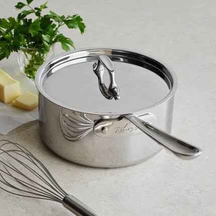 Stainless Steel Saucepan with Lid, 4 qt E91621