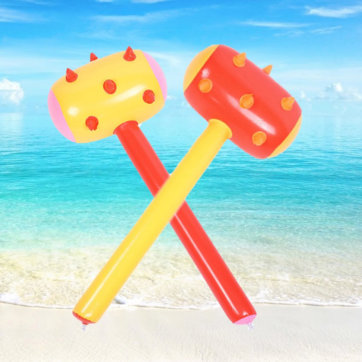Inflatable PVC Wolf Teeth Hammer Toy W827044
