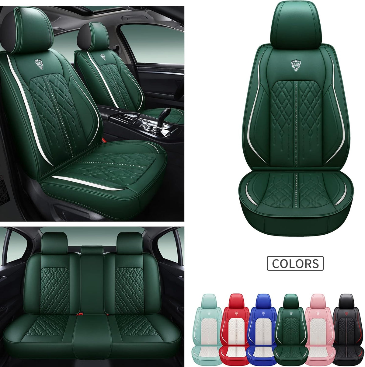 5 Seats Full Set Synthetic Leather Car Seat Cover R328361