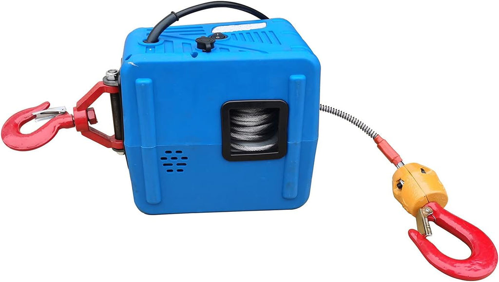 Electric Hoist Crane 992 Lb Capacity 25 Ft Wire Cable 110V Overhead Lift N2162