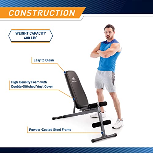 Black Exercise Utility Bench W3066