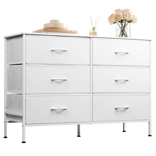 Wide 6 Drawer Fabric Storage Dresser X1949