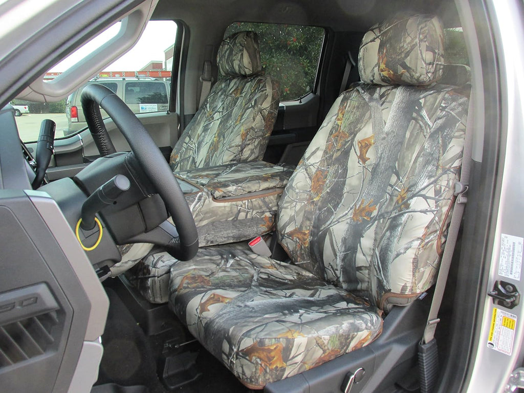 Waterproof Camo Seat Covers for 2015-2021 Ford F150 Front Split Bench E65241