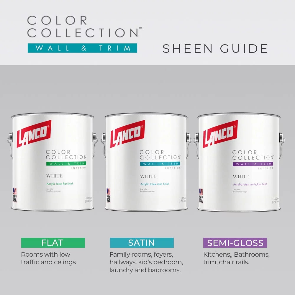 White Semi-Gloss Interior Wall & Trim Paint E9433