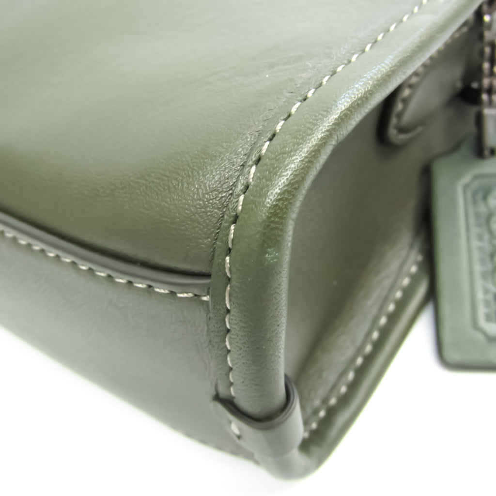 Leather Shoulder Bag Khaki L120167
