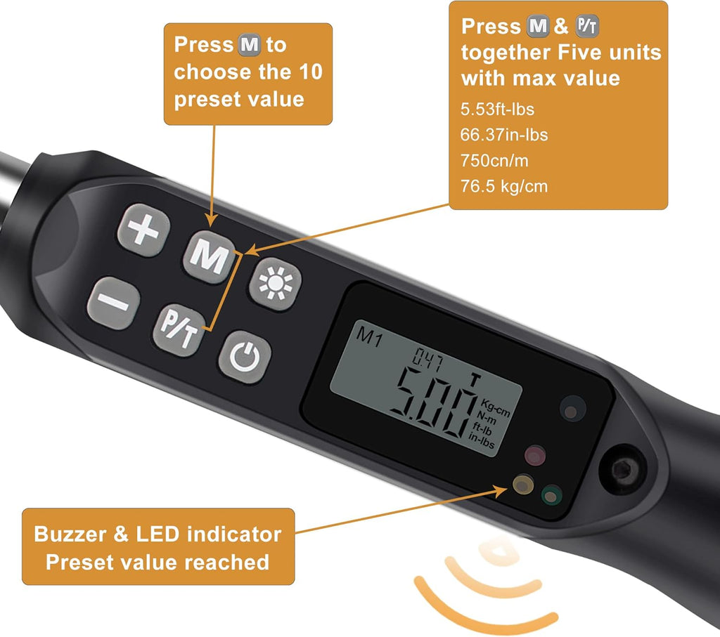 1/4 Mini Cordless Adjustable Torque Screwdriver with 9 PCS Bits & Storage Case L829462