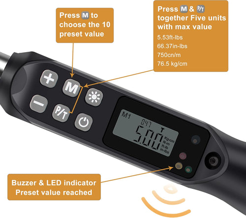 1/4 Mini Cordless Adjustable Torque Screwdriver with 9 PCS Bits & Storage Case L829462
