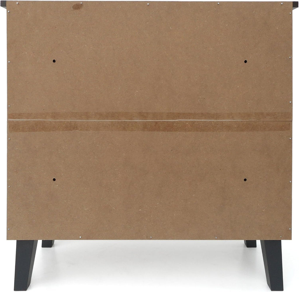 Modern 3-Shelf Faux Wood Cabinet V10011