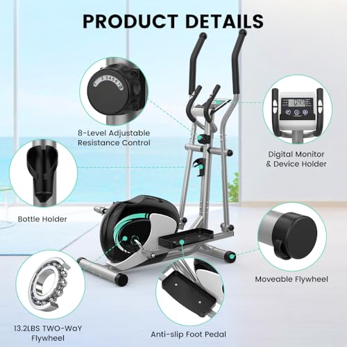 Elliptical Exercise Machine with 8-Level Resistance H87887