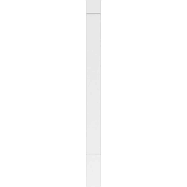 Smooth PVC Pilaster with Capital and Base (Pair) C391