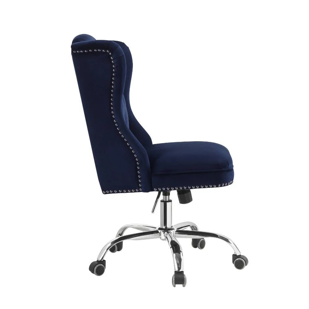 Midnight Blue Velvet Office Chair N179166
