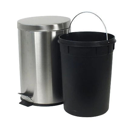 Silver 12L Pedal Bin R916