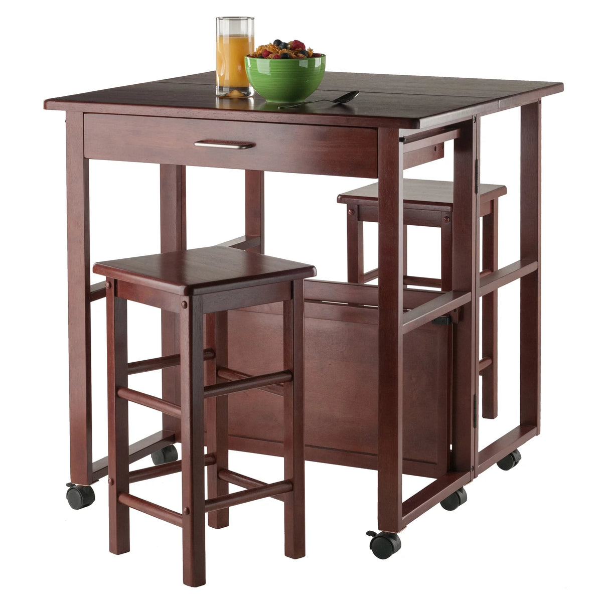 3-Pc Space Saver Set Walnut Finish C23835