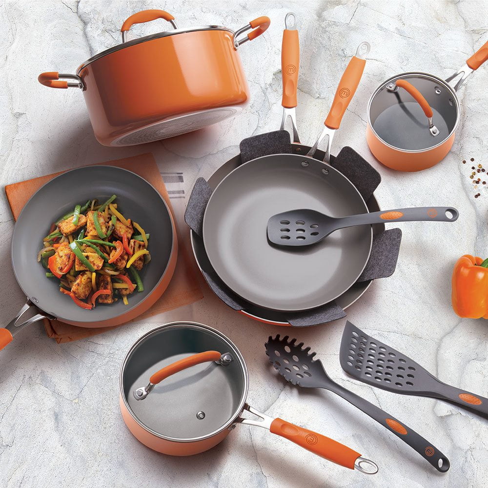 15 Pieces Orange Cookware Set H108855