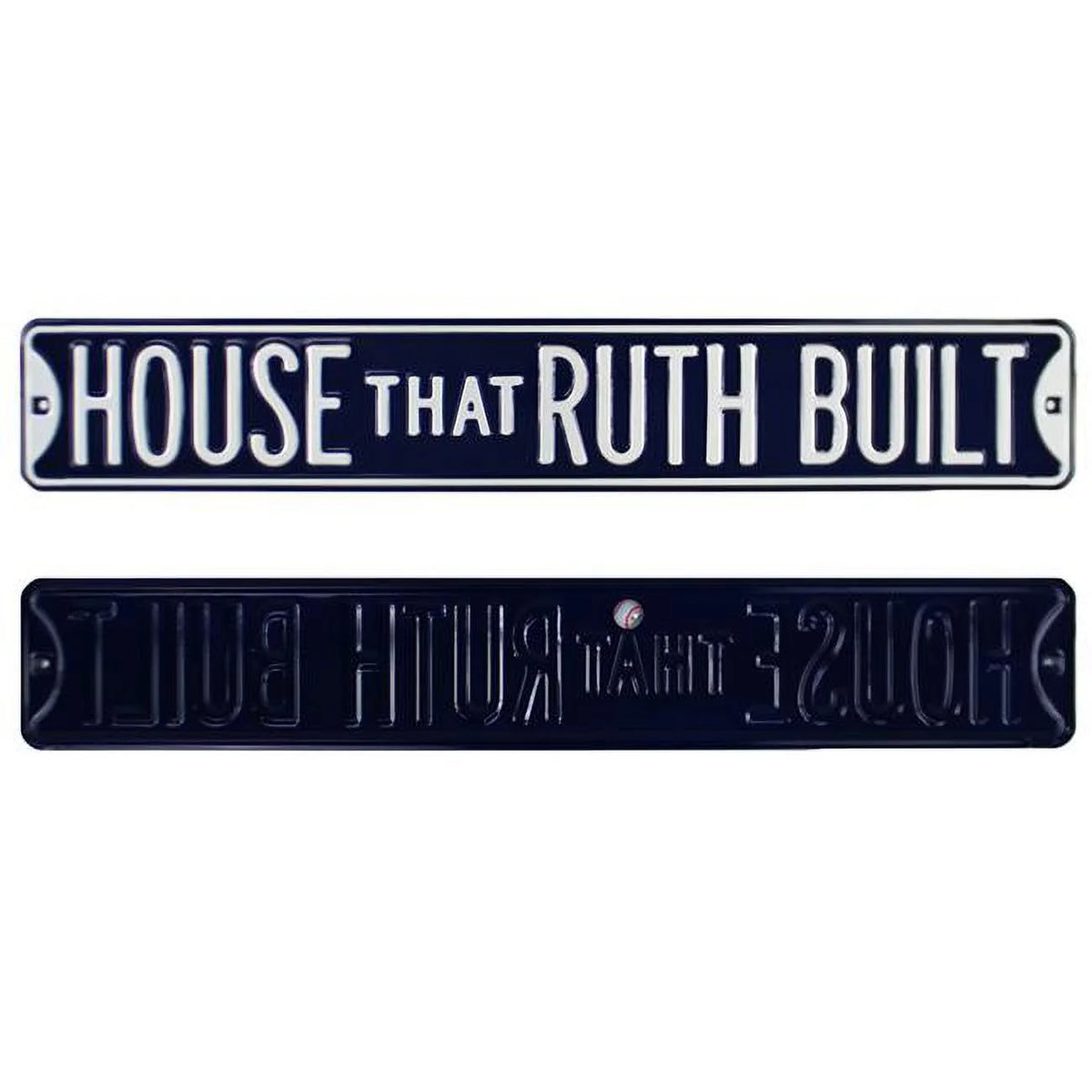 Blue & White Steel MLB Street Sign N851