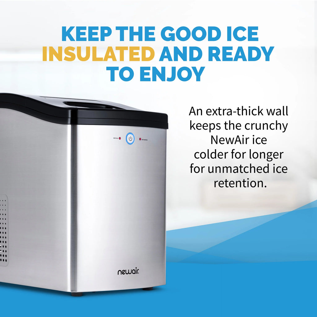 40 lb. Countertop Nugget Ice Maker in Stainless Steel A48105