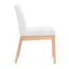 Light Beige Fabric Oak Upholstered Dining Chairs, Set of 2 X589444