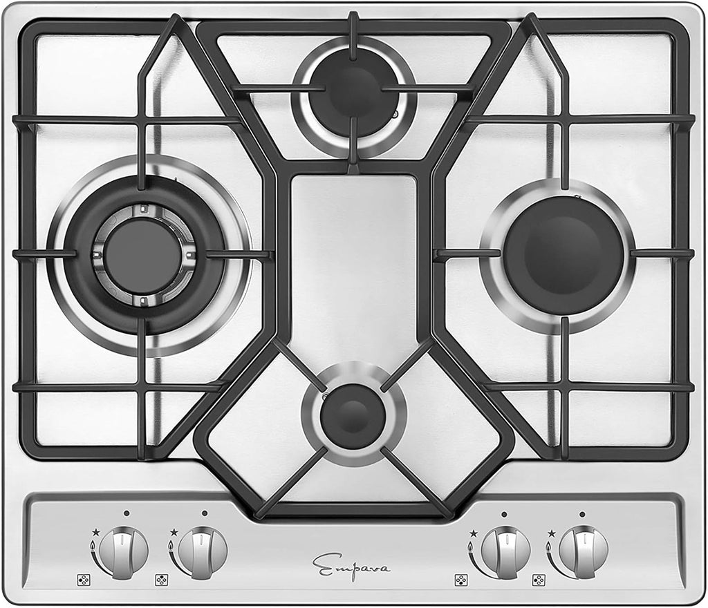 24 Inch Stainless Steel Gas Cooktop with 4 Burners J70379