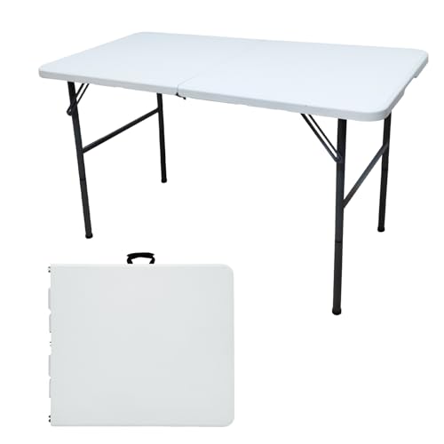Black 4FT Square Plastic Folding Table H770502