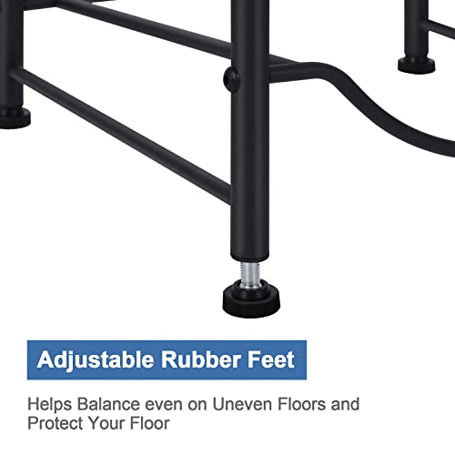 Black 3 Tier Heavy Duty Water Jug Storage Rack Y474551