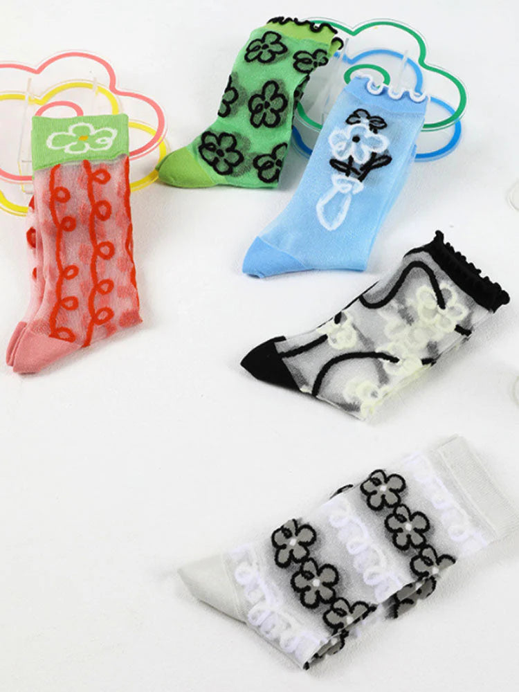 Printed Sheer Stockings P809690