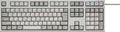 112 Key Capacitance Contactless USB Keyboard (ivory) B72245
