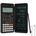 Black Rechargeable Scientific Calculator with Writing Pad and Hard Case Z71321