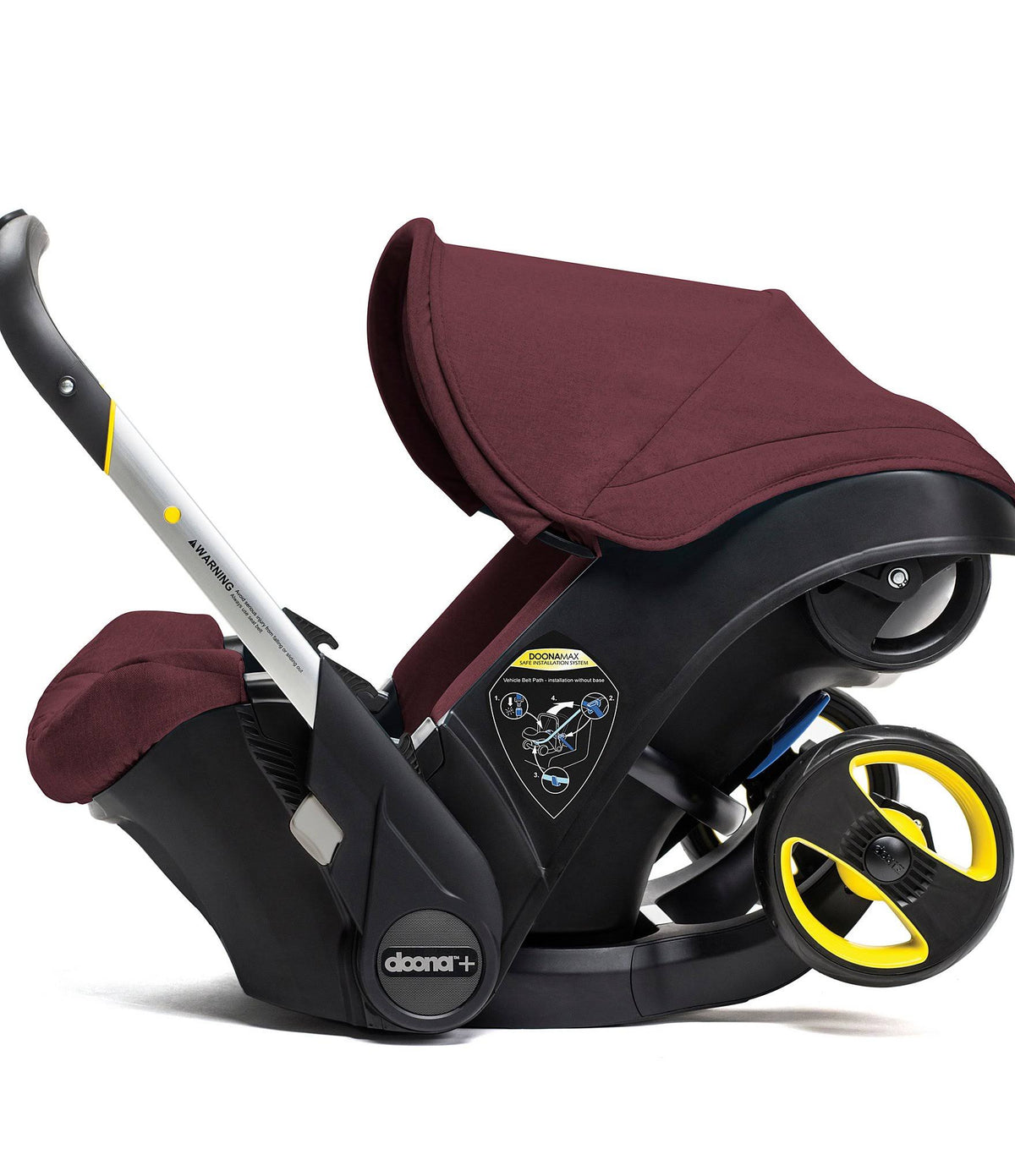 Burgundy Infant Car Seat Stroller with Base W6461