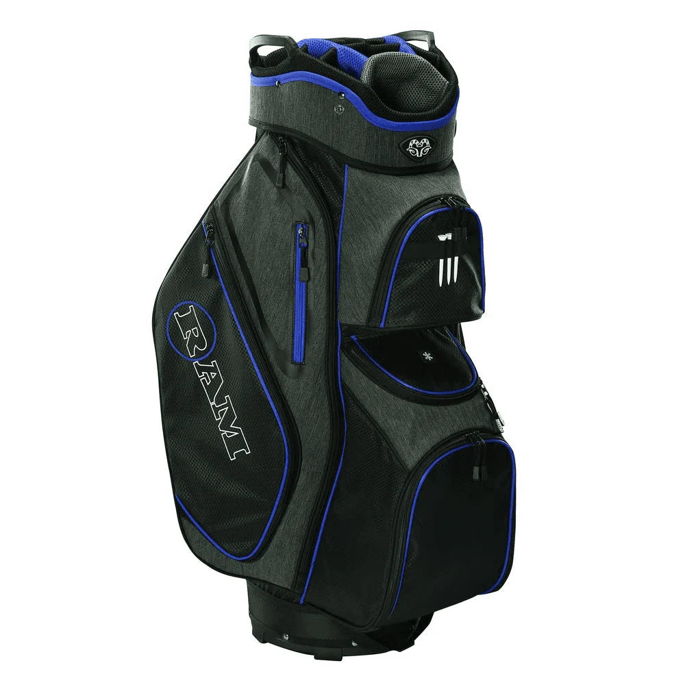 Golf Cart Bag with 14 Way Dividers Black Red L6340