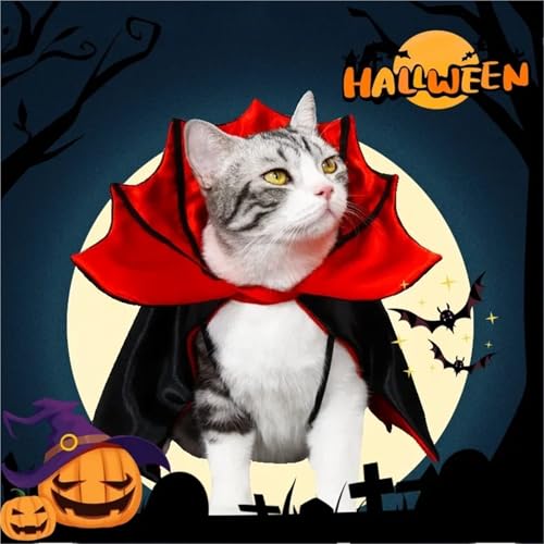 5-Piece Halloween Pet Vampire Cloak Cosplay Outfit W3077