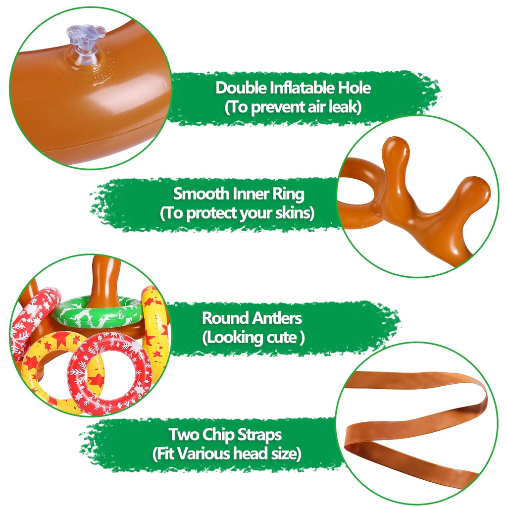 Inflatable Reindeer Antler Ring Toss Game C600215