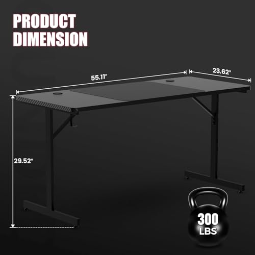 55 Inch Gaming Desk with LED Lights X9900