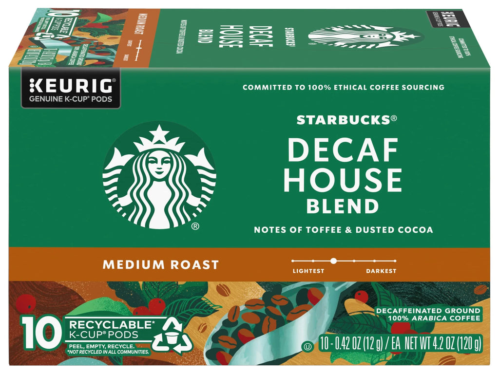 Decaf House Blend Coffee K-Cup Pods, Medium Roast, 10 Ct, Pack Of 3 Boxes E87377