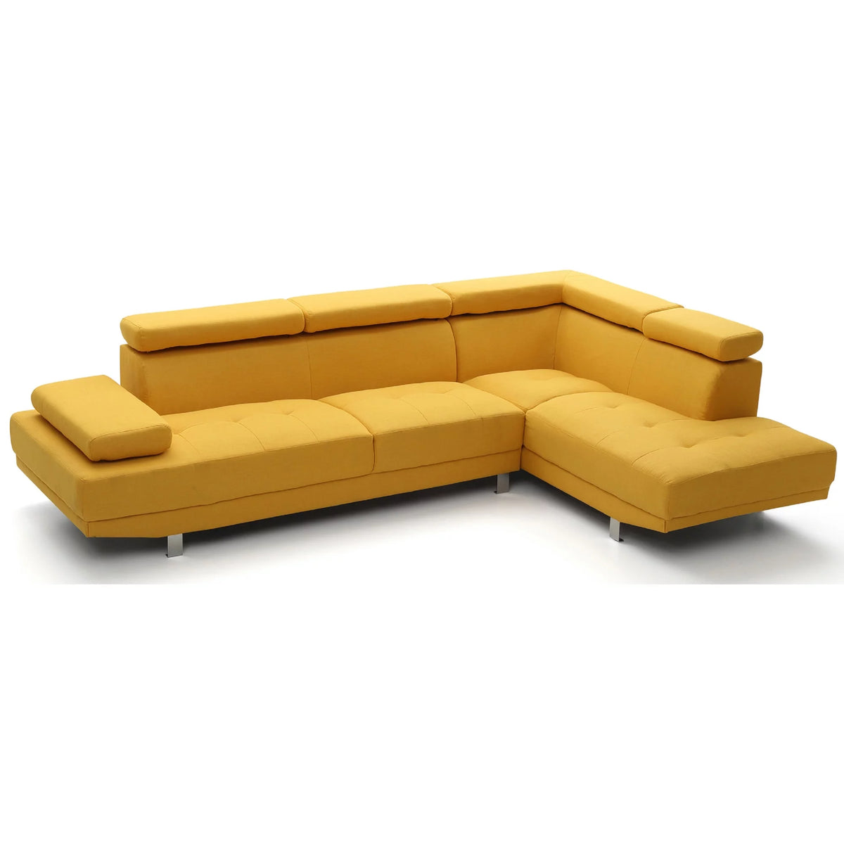 Yellow L Shape Sectional Sofa J723
