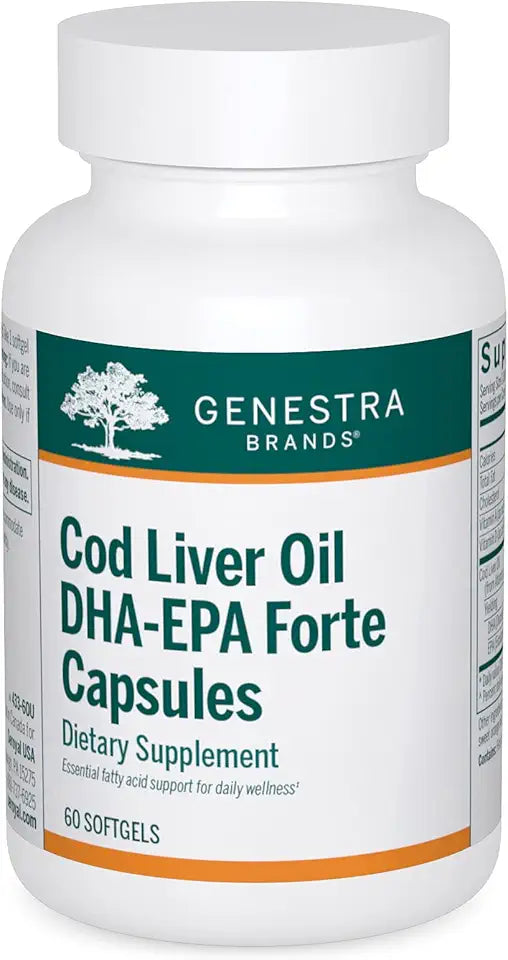Cod Liver Oil DHA-EPA Capsules 60 Softgels B324