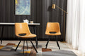 Synthetic Leather Upholstered Dining Chairs Set of 2 Pcs Counter Bar Chairs A292773