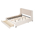 Queen Size Storage Bed Beige X102